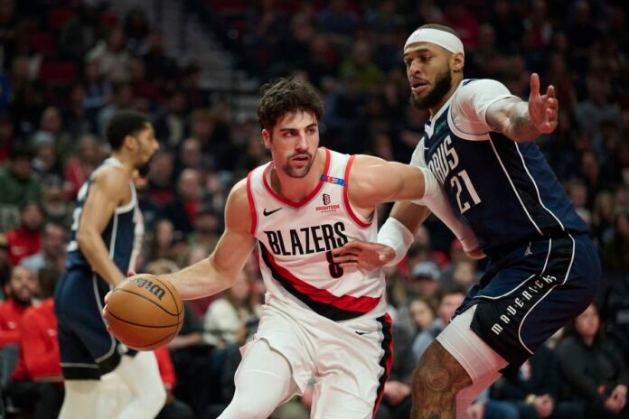 portland trail blazers vs dallas mavericks match player stats