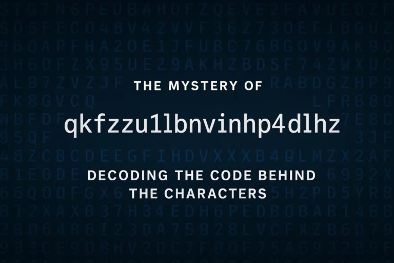 What Is qkfzzu1lbnvinhp4dlhz? Complete Guide to the Mystery