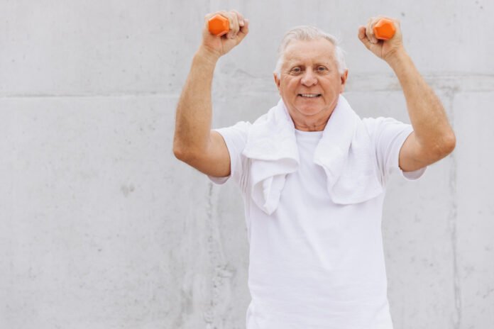 Senior Man Exercising with Dumbbells Outdoors for a Healthy Life Healthy Aging Ideas to Keep Seniors Active and Thriving