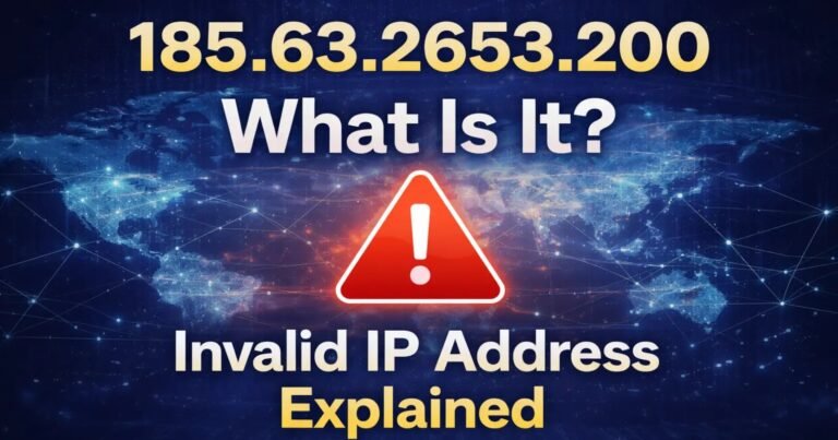 Understanding 185.63.263.20 IP Address Meaning & Errors